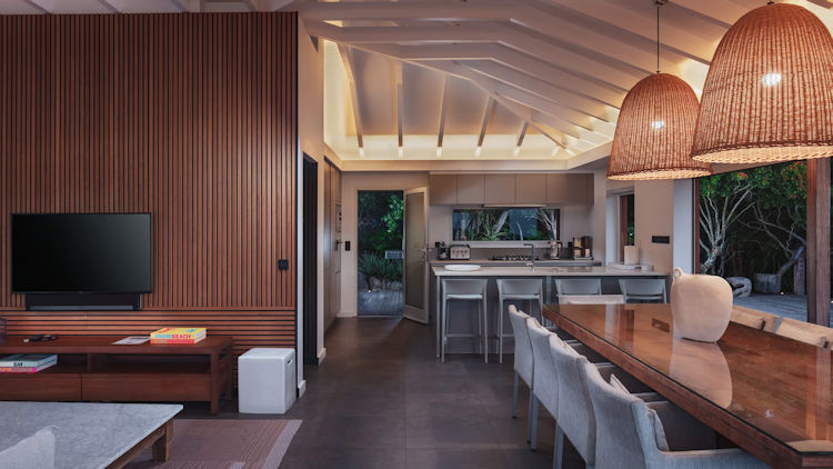 Caribbean villa dining